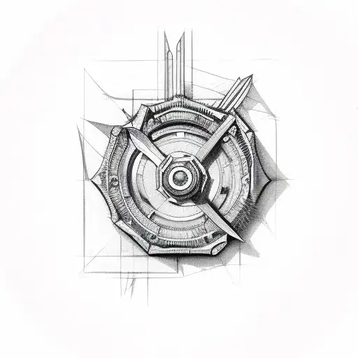 wrench tattoo design idea