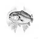 christian fish sign tattoo design idea