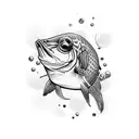 christian fish sign tattoo design idea