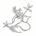 So I brought it up in a desperate prayer Lord, why are you keeping me here? Then He said to me, Child I'm planting seeds tattoo design idea