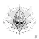 ghostface tattoo design idea