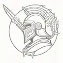 gladiator tattoo design idea