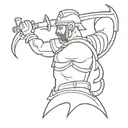 gladiator tattoo design idea