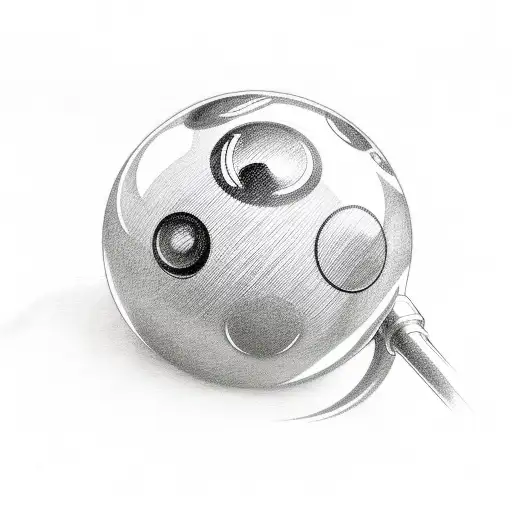 8 Ball tattoo design idea