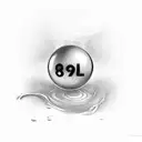 8 Ball tattoo design idea