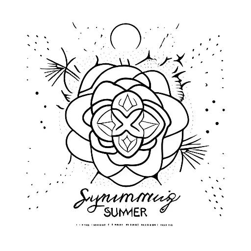 summer tattoo design idea