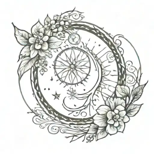 winter solstice vs summer solstice couples tattoo design tattoo design idea