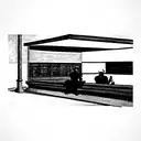 Nighthawks by Edward Hopper tattoo design idea