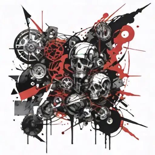 Deception of the hypocrite tattoo design idea