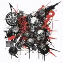 Deception of the hypocrite tattoo design idea