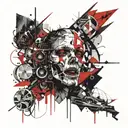 Deception of the hypocrite tattoo design idea