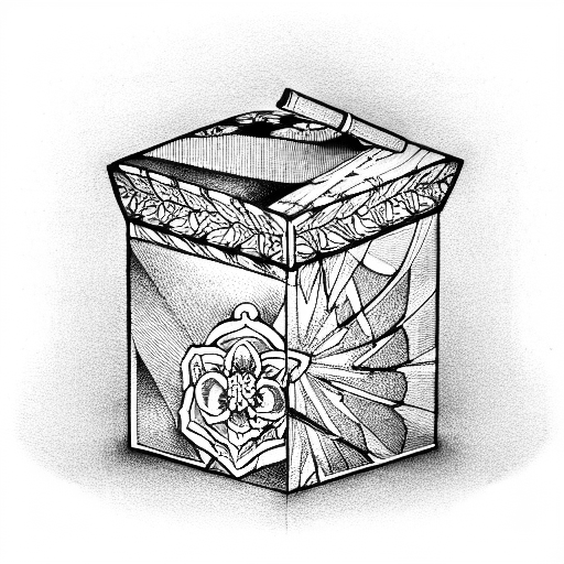 Pandora's Box opening  tattoo design idea