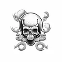 The hangman tarrot card tattoo design idea