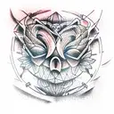 A book and pen tattoo design idea