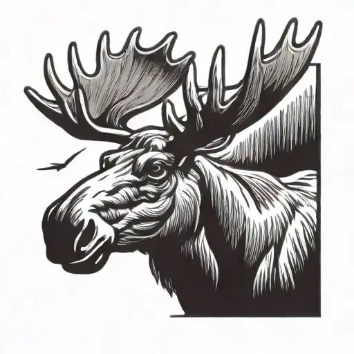 Canada, Moose tattoo design idea