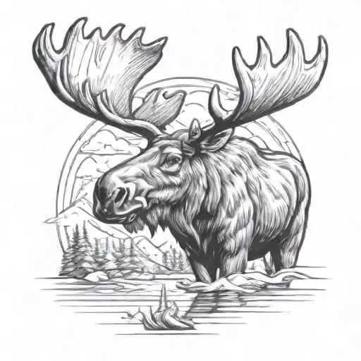 Canada, Moose, Hunting, Outdoors tattoo design idea