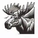 Canada, Moose tattoo design idea
