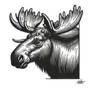 Canada, Moose tattoo design idea