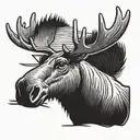 Canada, Moose tattoo design idea