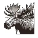 Canada, Moose tattoo design idea