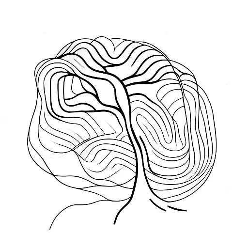 A tattoo of a tree made up of interconnected lines, representing the connection between nature and aerial silks tattoo design idea