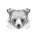 grizzly bear family  tattoo design idea