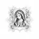 Virgin Mary Back Tattoo tattoo design idea