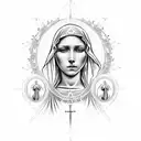 Virgin Mary Back Tattoo tattoo design idea