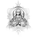 Virgin Mary Back Tattoo tattoo design idea