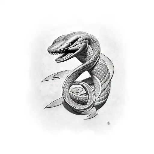 Viper  tattoo design idea