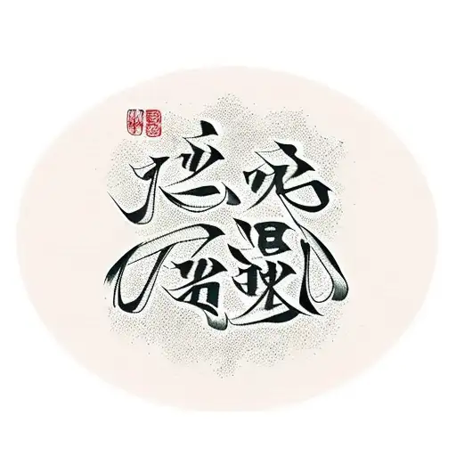 A tattoo of the word さようなら in Japanese writing. Have it be in a sharp style, with added features for style. Also have th tattoo design idea