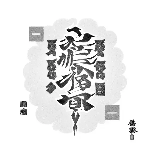 A tattoo of the word さようなら in Japanese writing. Have it be in a sharp style, with added features for style. Also have th tattoo design idea