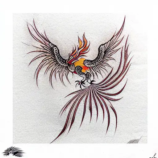 Side Japanese Phoenix Tattoo by Kings Avenue