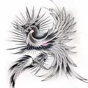 Phoenix tattoo design idea