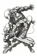 saitama and genos tattoo design idea