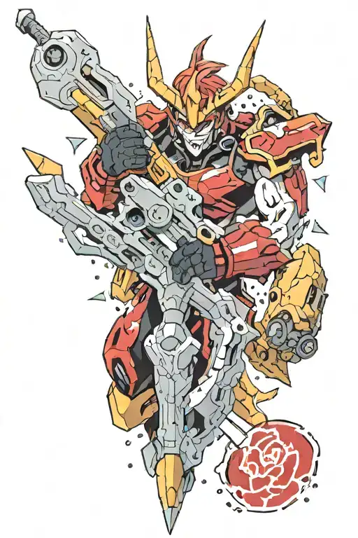 Gurren laggan drill tattoo design idea
