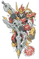 Gurren laggan drill tattoo design idea