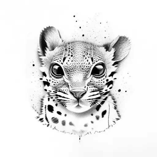 leopard gecko cute tattoo design idea