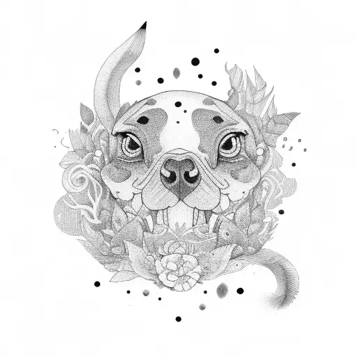 dad and 2 daughters tattoo design idea