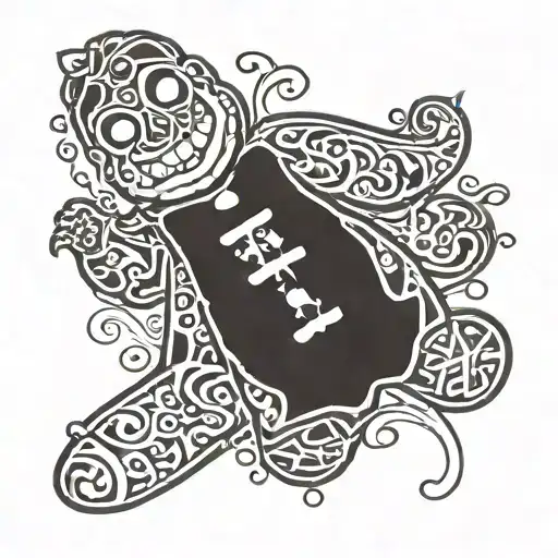 Gingerbread Man from shrek dead half alive tattoo design idea