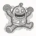 Gingerbread Man from shrek dead half alive tattoo design idea