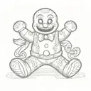 Gingerbread Man from shrek dead half alive tattoo design idea