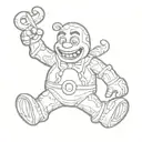 Gingerbread Man from shrek dead half alive tattoo design idea