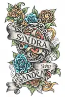 Sandra name tattoo design tattoo design idea