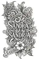 Sandra name tattoo design tattoo design idea