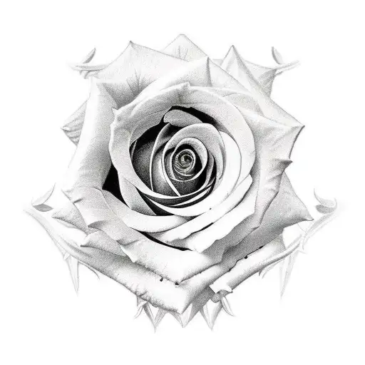 Rose Sword Crown  tattoo design idea