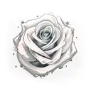  Sword Crown rose tattoo design idea