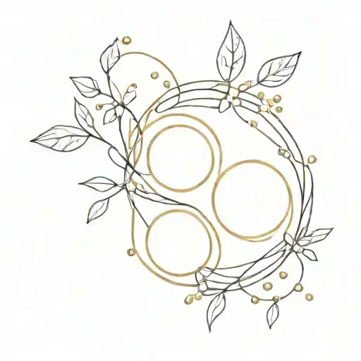 gold and salt tattoo design idea