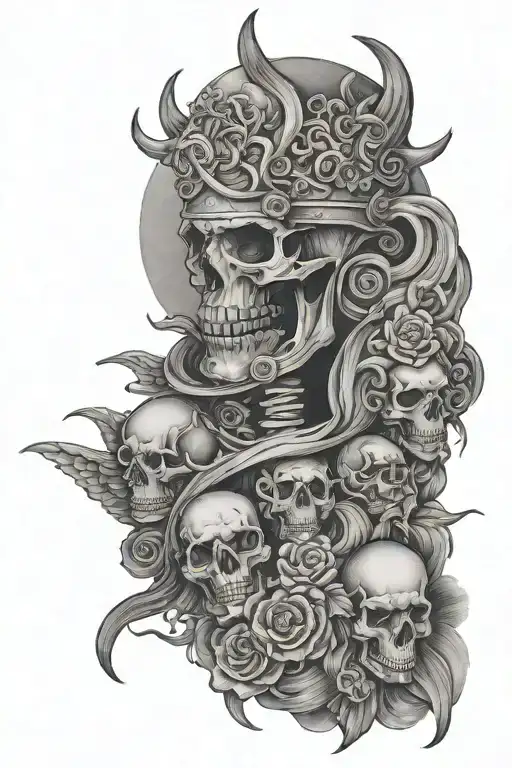 daddy don't forget to give heaven some hell tattoo design idea