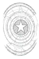 captain america shield  tattoo design idea